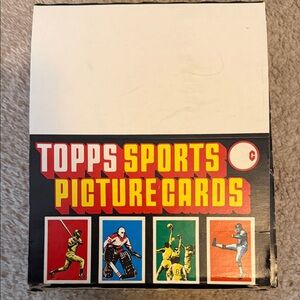 1987 Topps Sports Rack Pack Cards Box with 24 card packs inside